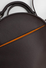 PINEL et PINEL Gloria Coated Canvas Shoulder Bag Brown A-22-06534_BROWN