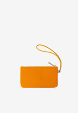 PINEL et PINEL XS Dominik Calfskin Zip Pouch Orange A-22-06550_ORANGE