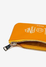 PINEL et PINEL XS Dominik Calfskin Zip Pouch Orange A-22-06550_ORANGE