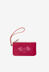 PINEL et PINEL XS Dominik Calfskin Zip Pouch Fuchsia A-22-06558_FUCHSIA