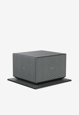 PINEL et PINEL Logo Monogram Cigar Humidor Black A-22-06673_BLACK