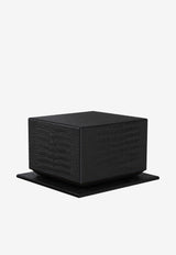 PINEL et PINEL Croc-Embossed Leather Cigar Humidor Black A-22-06674_BLACK