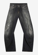 Acne Studios Distressed Faded Jeans Black A00515CO/R_ACNE-900