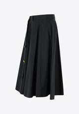Moschino Flared Buttoned Skirt Black A0126 0531 0555