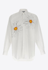 Moschino Margherite Long-Sleeved Shirt White A0220 0235 1001