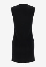 Moschino Wool Mini Chain Dress Black A0480 5500 0555