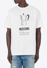 Moschino Printed Logo T-shirt White A0706 0241 1001