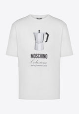 Moschino Printed Logo T-shirt White A0706 0241 1001