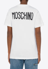 Moschino Archive Slogan Print T-shirt White A0711 0541 1001
