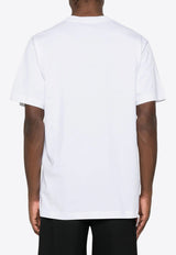 Moschino Logo Print Crewneck T-shirt White A0725 0241 1001