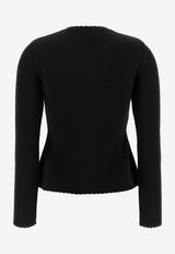 Moschino Wool Chain Cardigan Black A0901 5500 0555