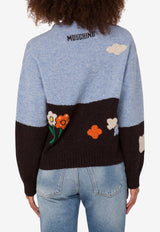 Moschino Archival Motif Shetland Wool Sweater Multicolor A0921 5503 2888