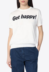 Moschino Get Happy T-shirt White A09230400/Q_MOSCH-2002