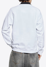 Moschino Breakfast Logo Sweatshirt White A1706 0228 1001