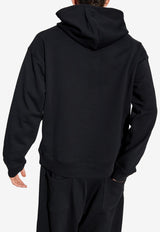 Moschino Logo Print Hooded Sweatshirt Black A1708 5228 1555