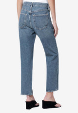Agolde Valen Straight-Leg Faded Jeans Blue A195B1601/S_AGOLD-SURRD