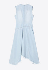 Acne Studios Asymmetric Faded Denim Dress Light Blue A20806CO/Q_ACNE-228