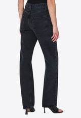 Agolde Kelly Straight Jeans Black A2291157/R_AGOLD-DBC