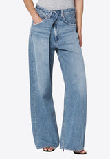 Agolde Vana Fold Wide-Leg Jeans Blue A2411765/R_AGOLD-MANT