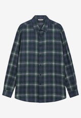 Auralee Checked Wool Long-Sleeved Shirt Multicolor A25AS01WNWO/R_AURA-FN