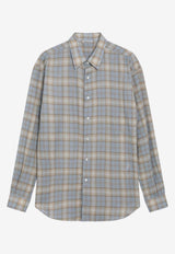 Auralee Checked Wool Long-Sleeved Shirt Multicolor A25AS01WNWO/R_AURA-LB
