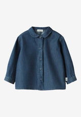 Il Gufo Babies Denim Shirt Blue A25GCL0018J0056DE/R_GUFO-497