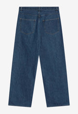Auralee Belted Straight-Leg Jeans Blue A25SP02SDDE/Q_AURA-MI