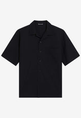 Auralee Short-Sleeved Wool Shirt Navy A25SS02WTWO/Q_AURA-DN