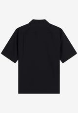 Auralee Short-Sleeved Wool Shirt Navy A25SS02WTWO/Q_AURA-DN