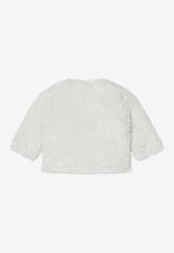 Teddy & Minou Baby Girls Shearling-Effect Jacket White A25TGM0004PE026PL/R_TEDDY-100