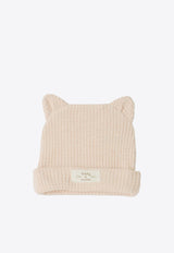 Teddy & Minou Babies Logo Patch Rib Knit Gift Set - Set of 2 Pink A25THC0002M0151CO/R_TEDDY-304