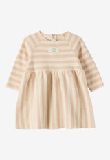 Teddy & Minou Baby Girls Striped Dress Pink A25TVL0004M1091CO/R_TEDDY-333