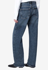 Agolde Arc Washed Straight-Leg Jeans Indigo A2901206/S_AGOLD-SHWV