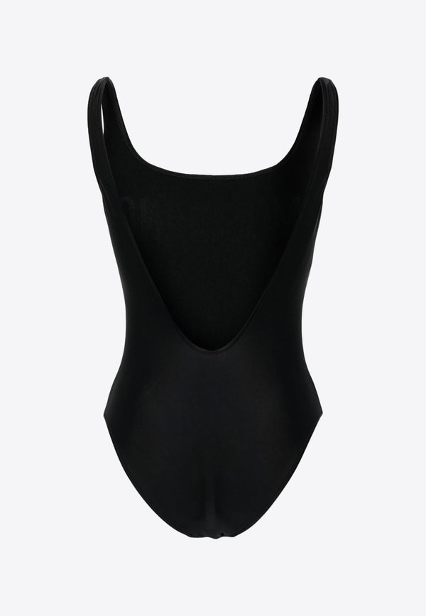 Moschino Logo One-Piece Swimsuit A4202 0577 2555 Black