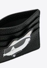 Karl Lagerfeld Ikon Leather Cardholder Black A4W32080_BLACK