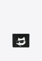 Karl Lagerfeld Ikon Leather Cardholder Black A4W32080_BLACK