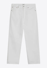 Agolde Classic Straight-Leg Jeans White A6421183/Q_AGOLD-MSHAK