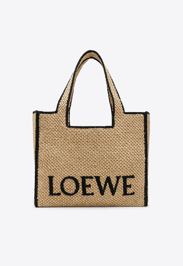 Loewe Large Logo Raffia Tote Bag A685B60X03NF/O_LOEW-2123 Natural