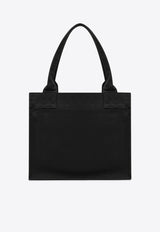 GANNI Large Canvas Tote Bag Black A71805903/R_GAN-252