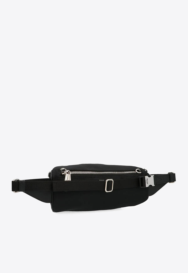 Moschino Logo Print Belt Bag A7704 8201 2555 Black