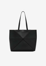 Loewe Medium Puzzle Fold Tote Bag Black A779PEWX04LE/S_LOEW-1100