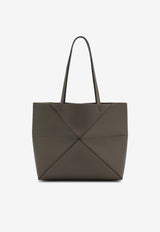 Loewe Medium Puzzle Fold Tote Bag Brown A779PEWX04LE/S_LOEW-3170