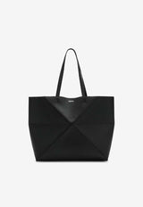 Loewe Large Puzzle Fold Tote Bag Black A779PTWX01LE/S_LOEW-1100