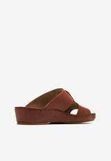 Dolce & Gabbana Logo Plaque Sandals Beige A80391 AO602 80025