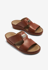 Dolce & Gabbana Logo Plaque Sandals Beige A80391 AO602 80025