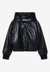 Acne Studios Faux Leather Bomber Jacket Black A90654LE/R_ACNE-900