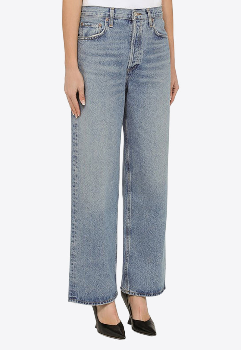 Agolde Low Slung Baggy Straight-Leg Jeans Blue A90791535/O_AGOLD-LIBER