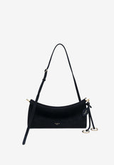 Alaïa Small Le Click East-West Suede Shoulder Bag Midnight Blue AA1S01426CA328SUE/R_ALAIA-537