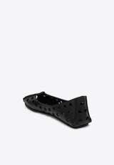 Alaïa Perforated Leather Ballet Flats Black AA3A033CK247LE/Q_ALAIA-999