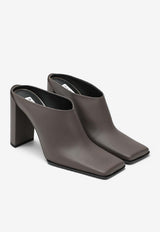 Alaïa 90 Square-Toe Mules Taupe AA3M2006I049LE/R_ALAIA-809